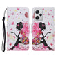 Colored Drawing Pattern Flip Leather Phone Case