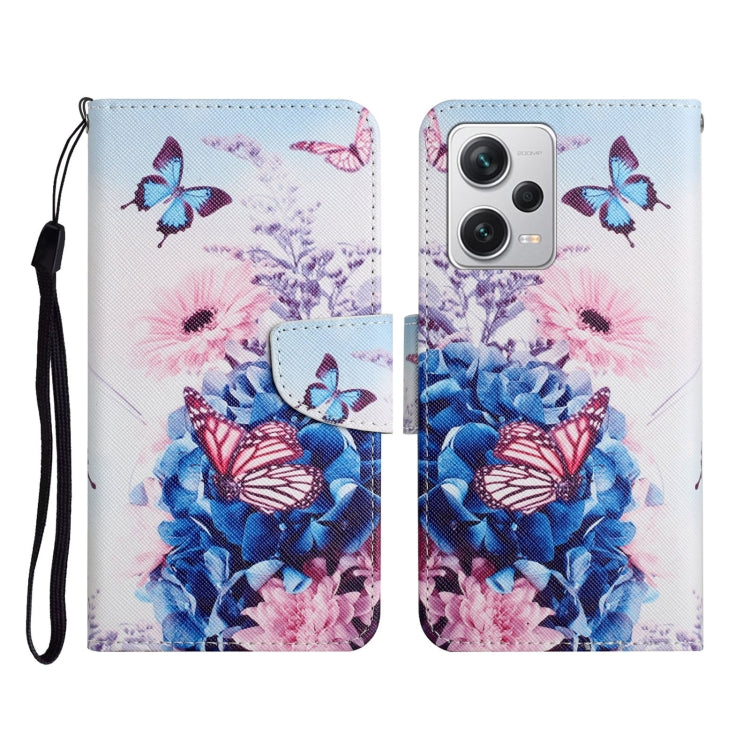 Colored Drawing Pattern Flip Leather Phone Case