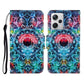 Colored Drawing Pattern Flip Leather Phone Case