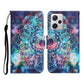 Colored Drawing Pattern Flip Leather Phone Case