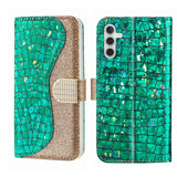 Laser Glitter Powder Crocodile Texture Leather Phone Case