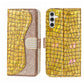 Laser Glitter Powder Crocodile Texture Leather Phone Case
