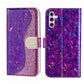 Laser Glitter Powder Crocodile Texture Leather Phone Case