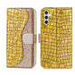 Laser Glitter Powder Crocodile Texture Leather Phone Case