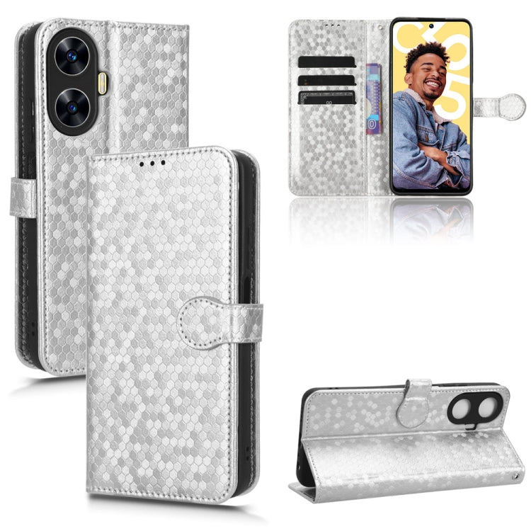 Honeycomb Dot Texture Leather Phone Case