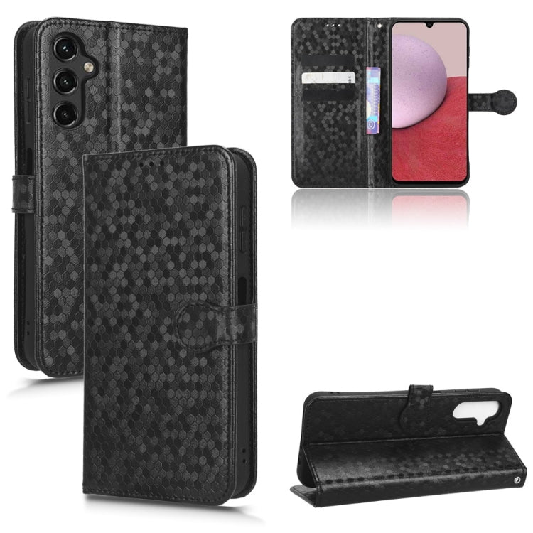 Honeycomb Dot Texture Leather Phone Case