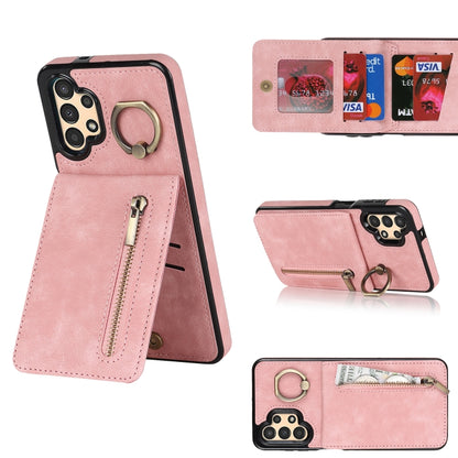 Retro Ring and Zipper RFID Card Slot Phone Case