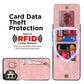 Retro Ring and Zipper RFID Card Slot Phone Case
