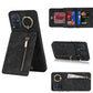 Retro Ring and Zipper RFID Card Slot Phone Case