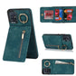 Retro Ring and Zipper RFID Card Slot Phone Case