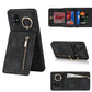 Retro Ring and Zipper RFID Card Slot Phone Case