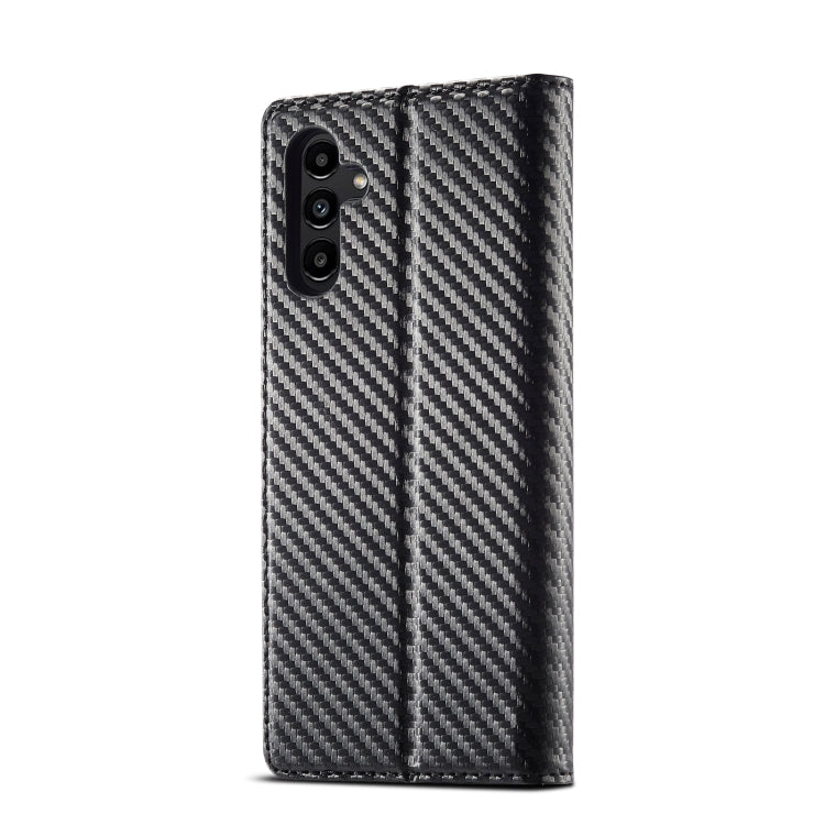 LC.IMEEKE Carbon Fiber PU + TPU Horizontal Flip Leather Phone Case