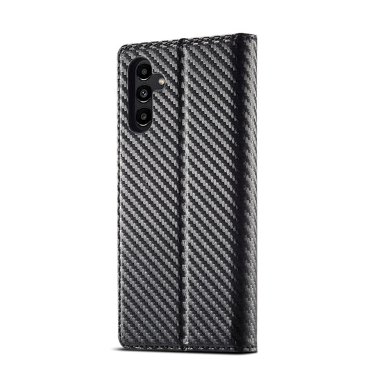 LC.IMEEKE Carbon Fiber PU + TPU Horizontal Flip Leather Phone Case