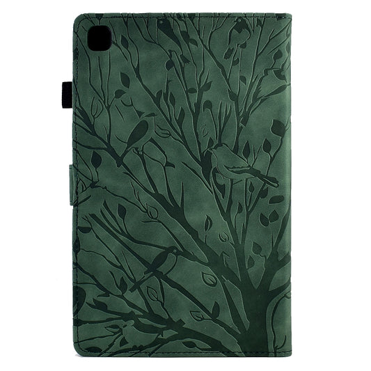 Fortune Tree Pressure Flower PU Tablet Case with Wake-up / Sleep Function