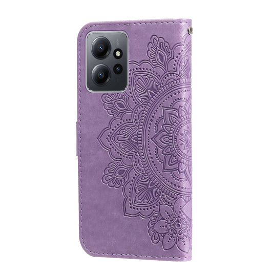 7-petal Flowers Embossing Leather Phone Case