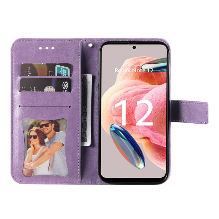 7-petal Flowers Embossing Leather Phone Case