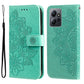 7-petal Flowers Embossing Leather Phone Case