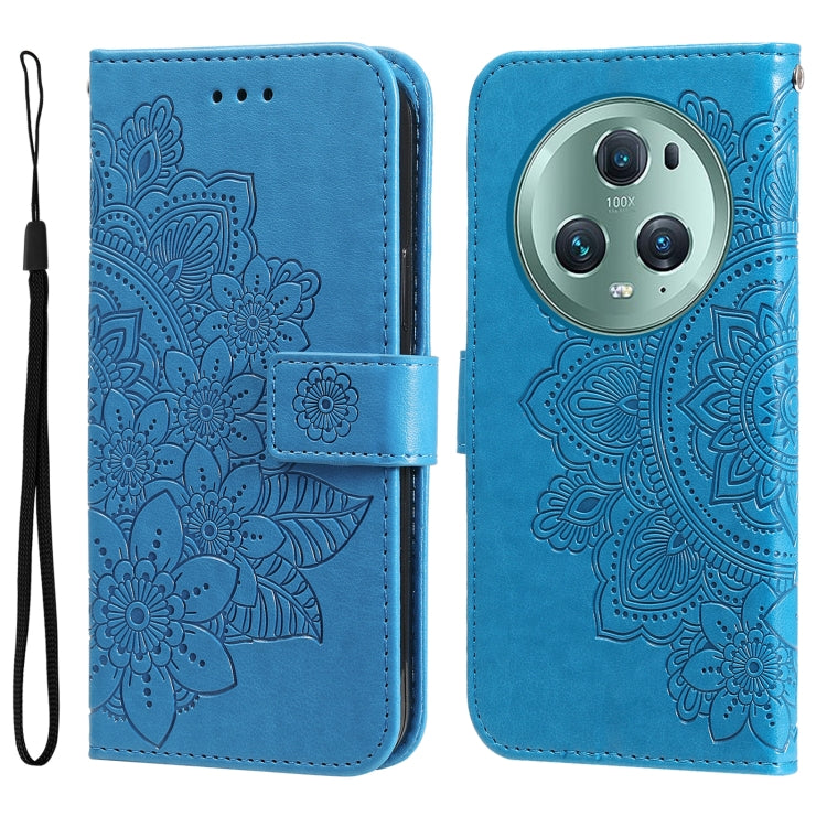7-petal Flowers Embossing Leather Phone Case
