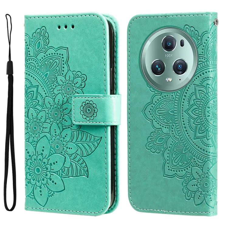 7-petal Flowers Embossing Leather Phone Case