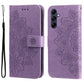 7-petal Flowers Embossing Leather Phone Case
