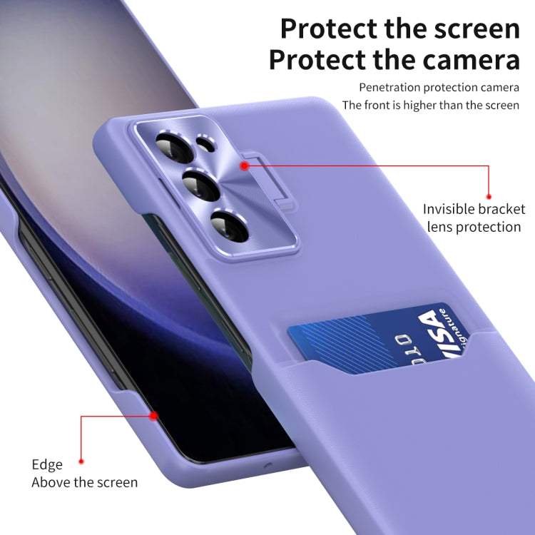 Pure Color Invisible Lens Holder Phone Case