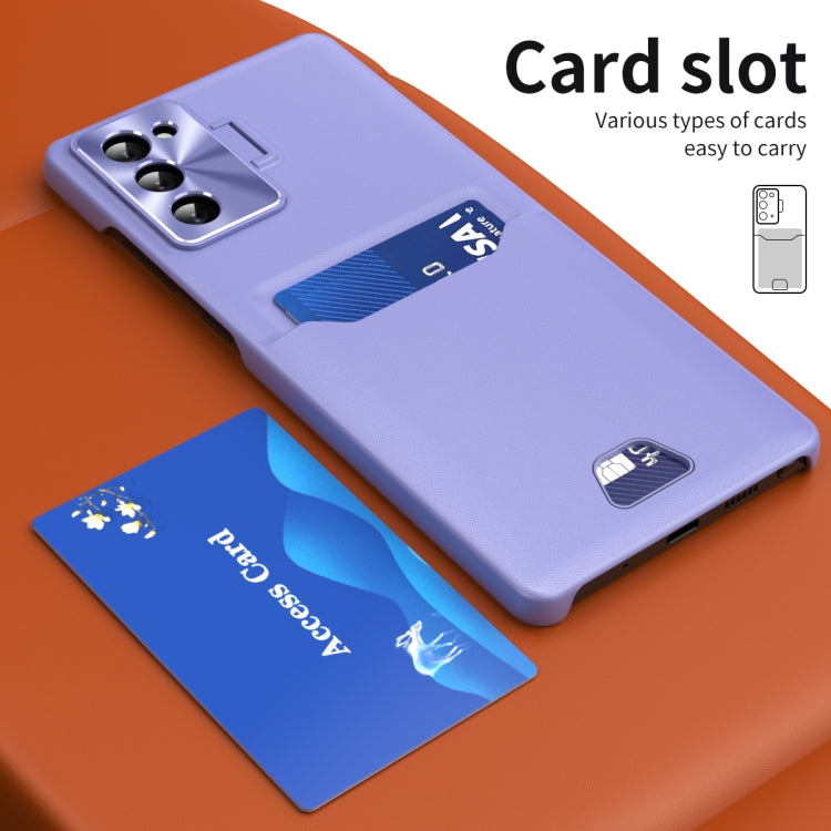 Pure Color Invisible Lens Holder Phone Case