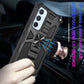 Armor Shockproof TPU + PC Magnetic Protective Phone Case with Holder
