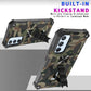 Camouflage Armor Shockproof TPU + PC Magnetic Protective Phone Case with Holder