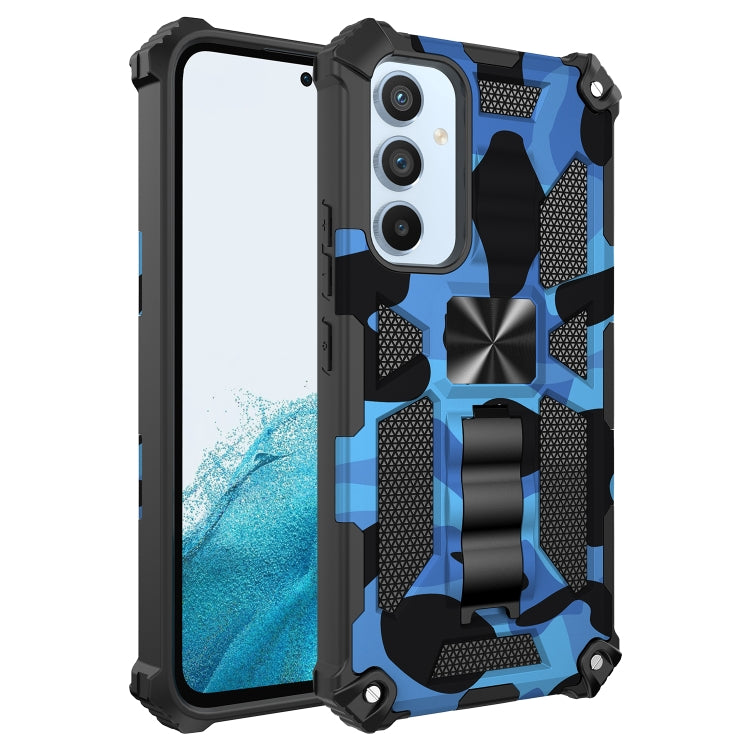 Camouflage Armor Shockproof TPU + PC Magnetic Protective Phone Case with Holder