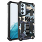 Camouflage Armor Shockproof TPU + PC Magnetic Protective Phone Case with Holder