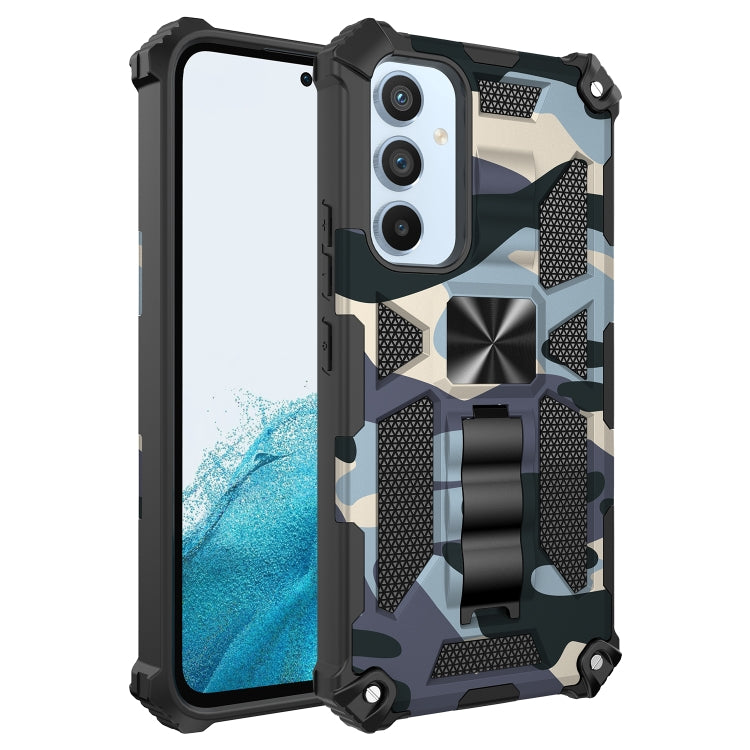 Camouflage Armor Shockproof TPU + PC Magnetic Protective Phone Case with Holder