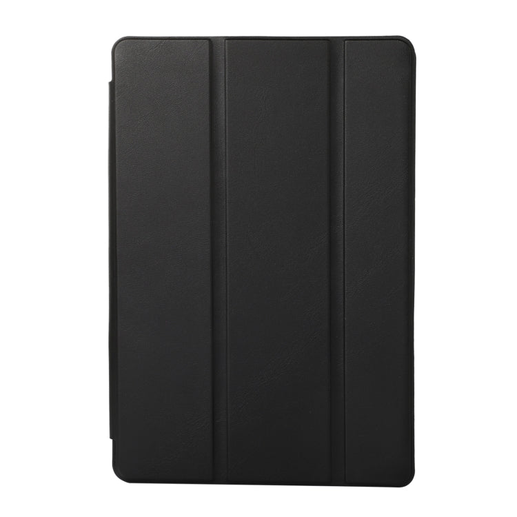 Solid Color 3-folding Leather Tablet Case