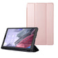 Solid Color 3-folding Leather Tablet Case