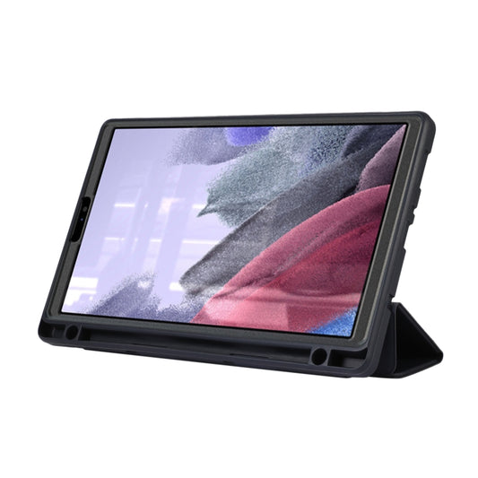 Solid Color 3-folding Leather Tablet Case