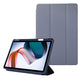 Solid Color 3-folding Leather Tablet Case
