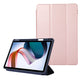 Solid Color 3-folding Leather Tablet Case
