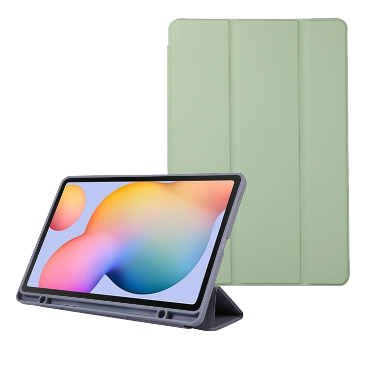 Solid Color 3-folding Leather Tablet Case