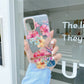 High Translucent Electroplating Flower Pattern TPU + PC Phone Case