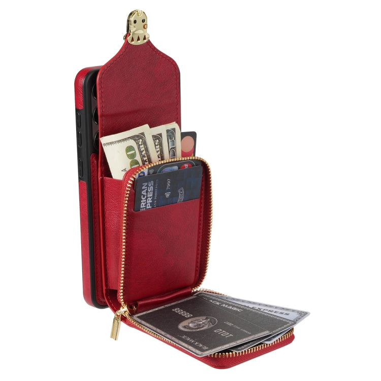 Zipper Hardware Card Wallet Phone Case