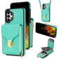 Zipper Hardware Card Wallet Phone Case