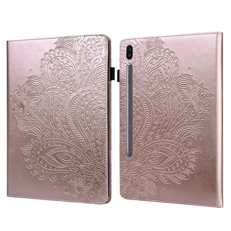 Peacock Embossed Pattern Leather Tablet Case