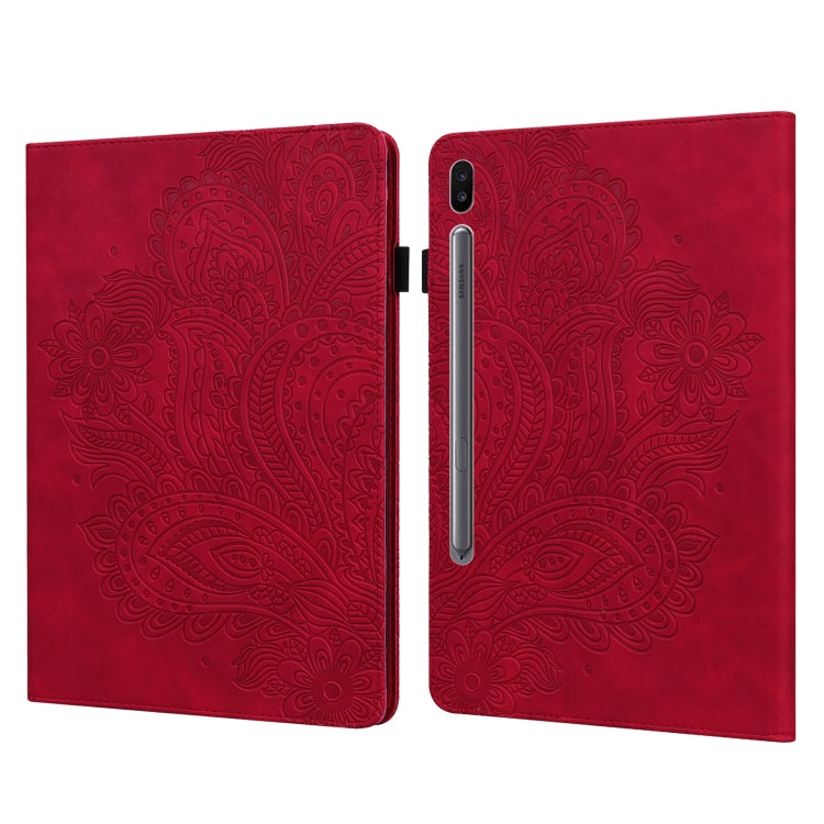 Peacock Embossed Pattern Leather Tablet Case