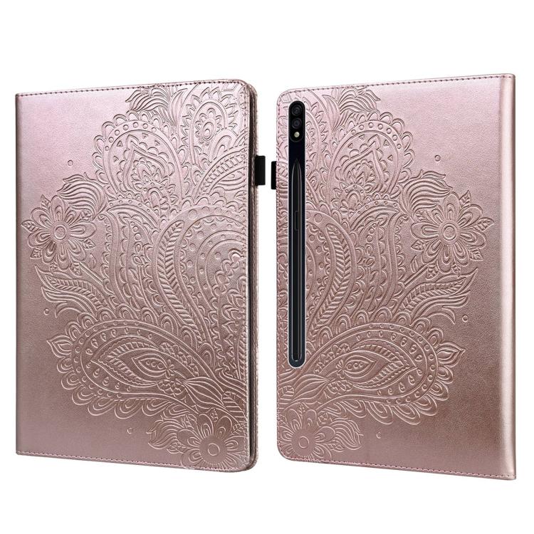 Peacock Embossed Pattern Leather Tablet Case