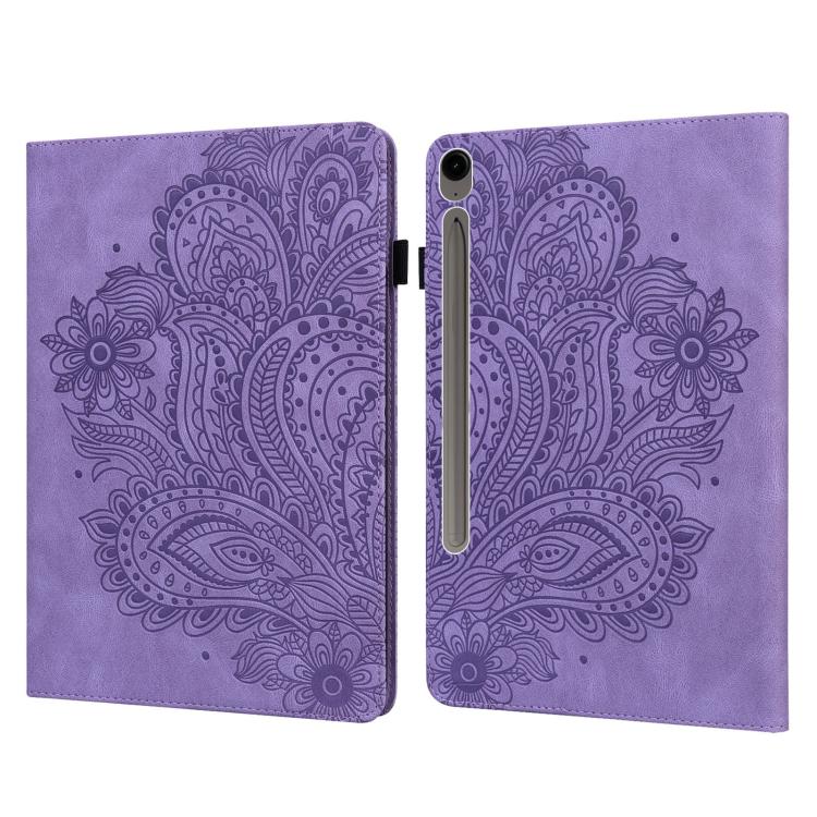 Peacock Embossed Pattern Leather Tablet Case