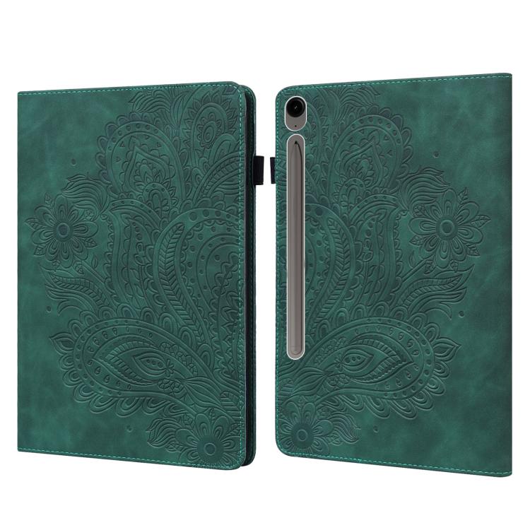Peacock Embossed Pattern Leather Tablet Case