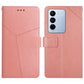 HT01 Y-shaped Pattern Flip Leather Phone Case