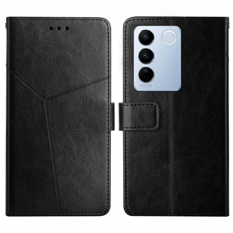 HT01 Y-shaped Pattern Flip Leather Phone Case