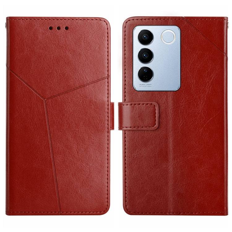 HT01 Y-shaped Pattern Flip Leather Phone Case
