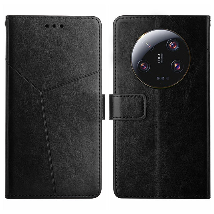 HT01 Y-shaped Pattern Flip Leather Phone Case