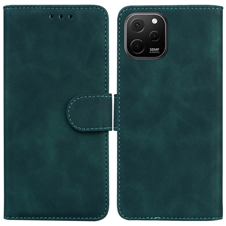 Skin Feel Pure Color Flip Leather Phone Case